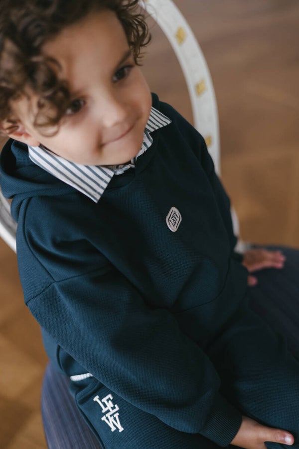 LEVV sweater steel blue Didier