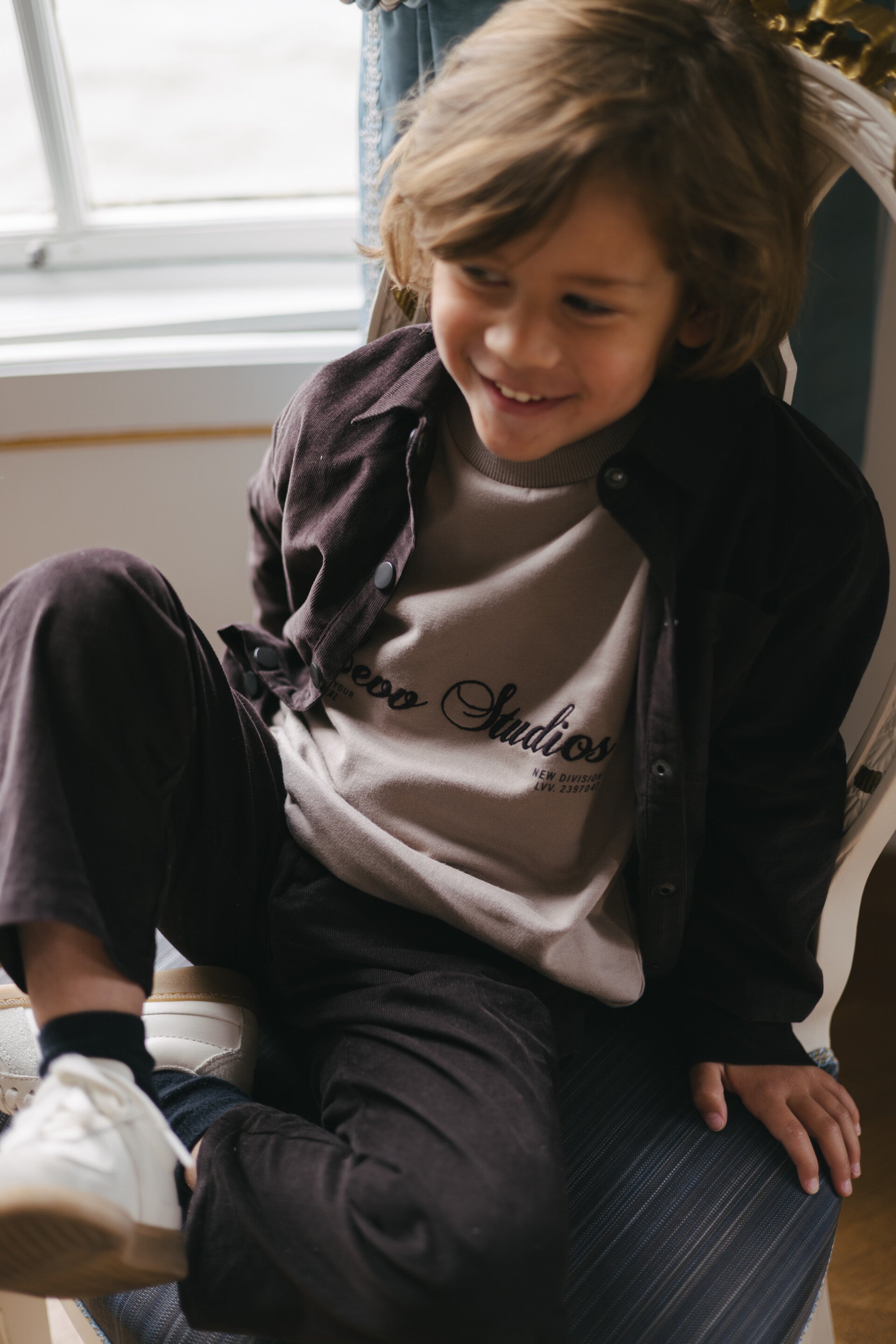 Levv longsleeve greige Damon