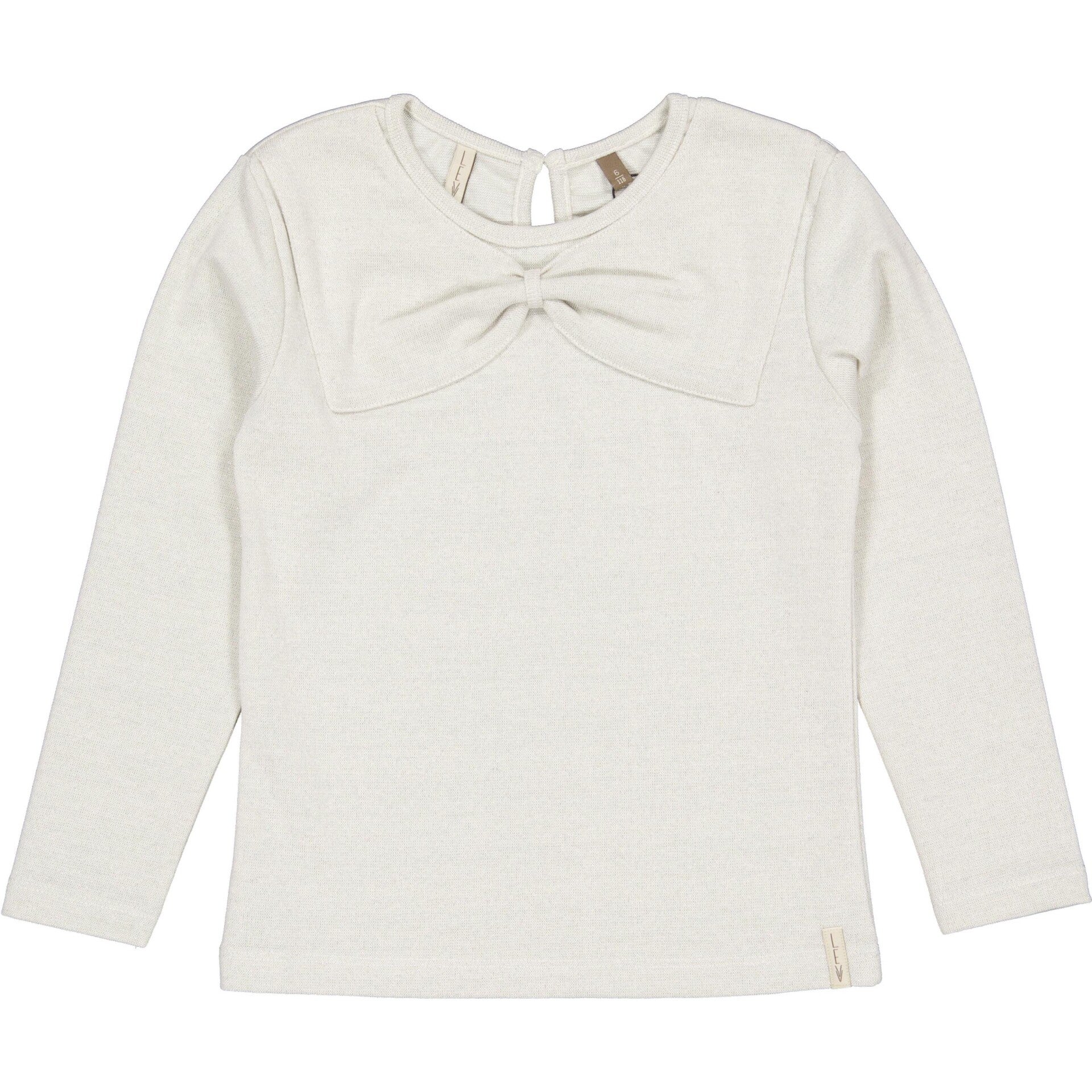 Levv longsleeve glitter greige met strik Deborah