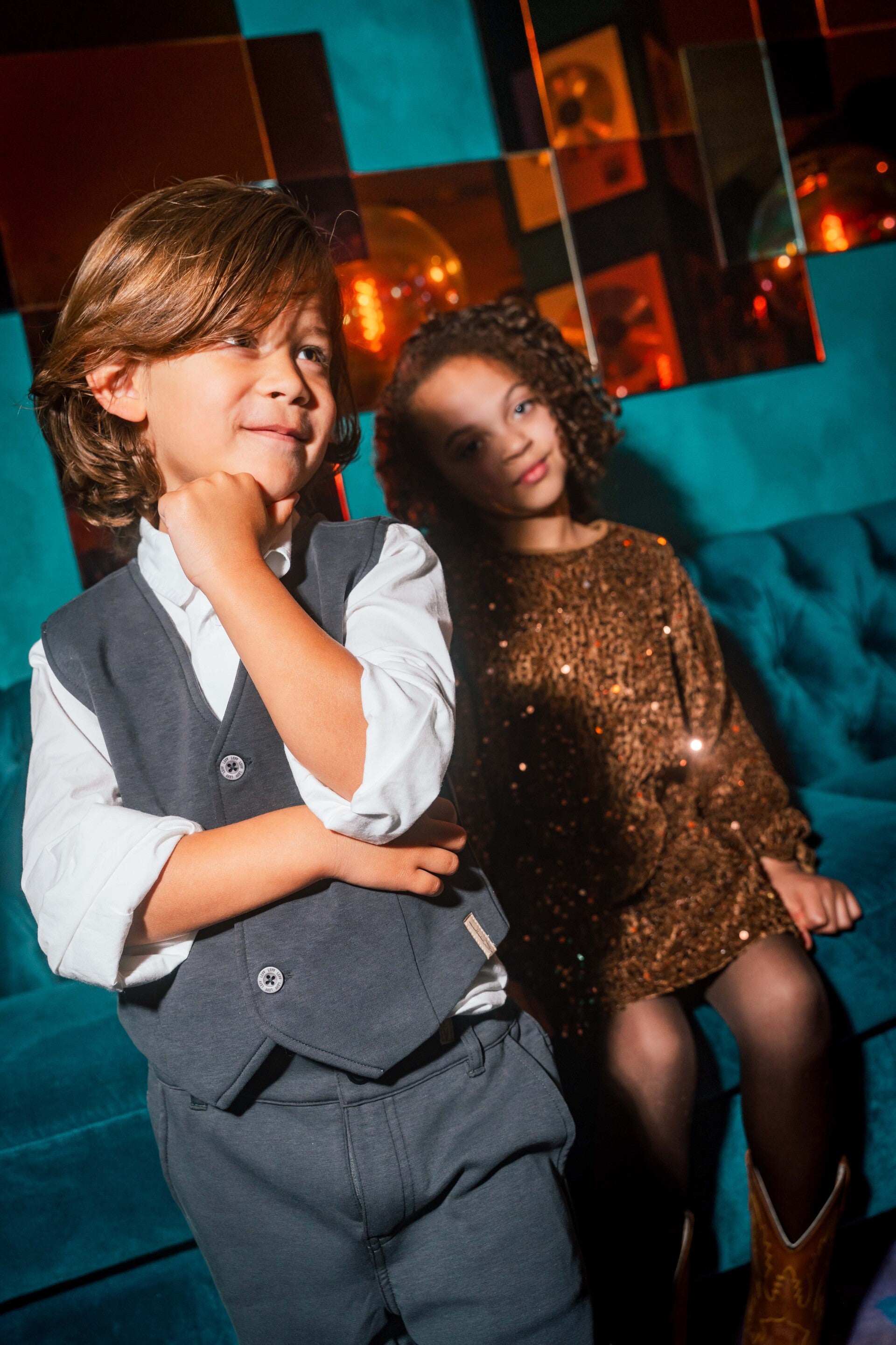 Levv Feestcollectie Gilet Elliano Antraciet
