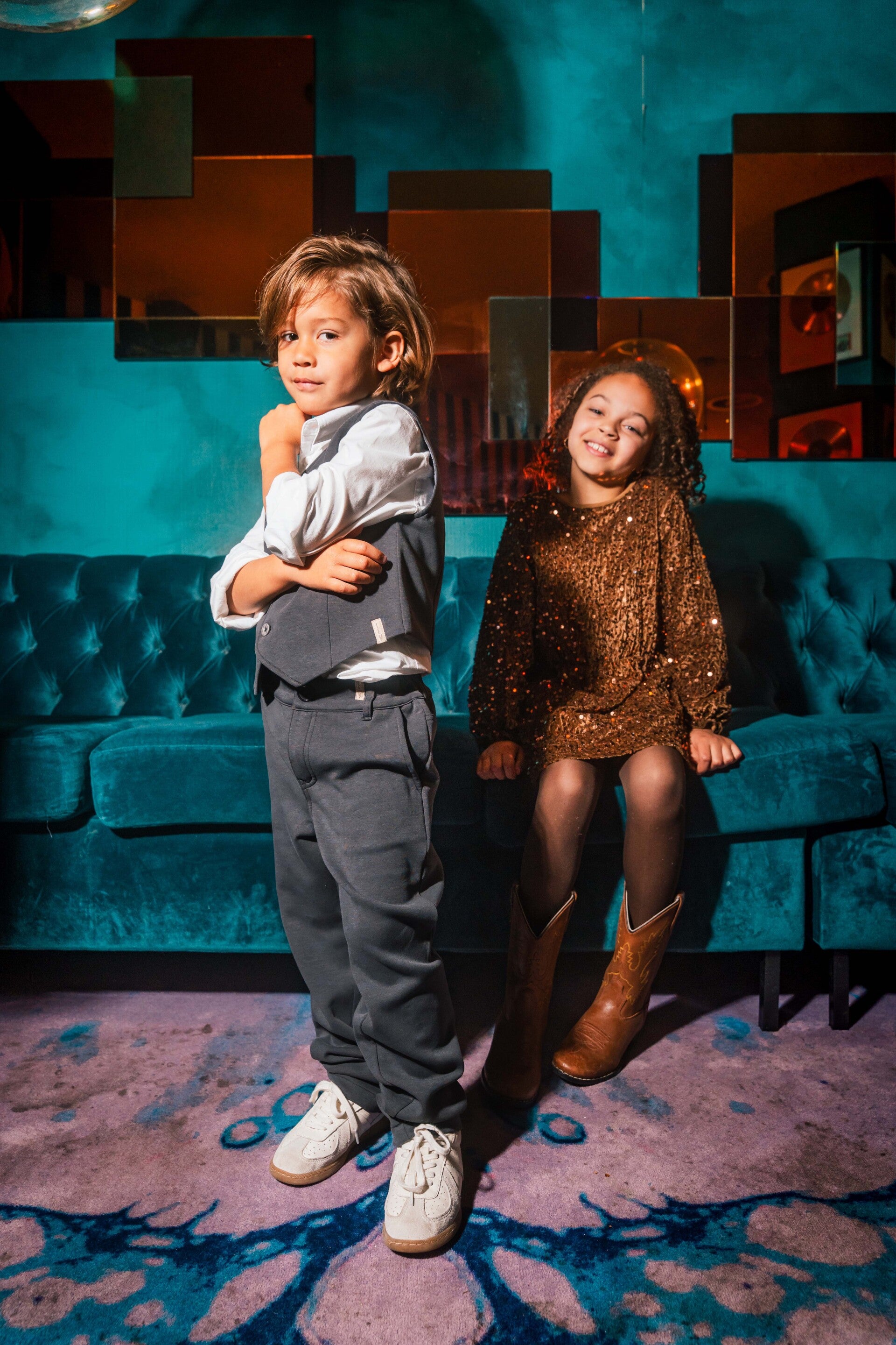 Levv Feestcollectie pants Evan Antraciet