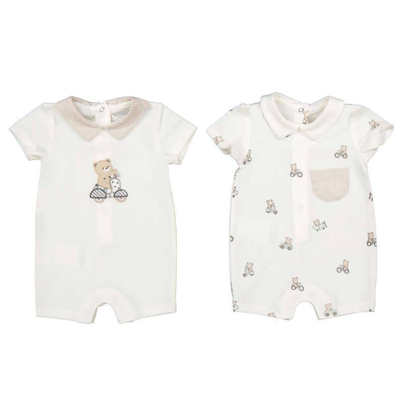 Mayoral zomer 2026 jongens bodysuit naturel beertje