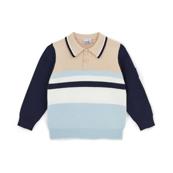 Mitch & Son SEBASTIAN Longsleeve knitted polo