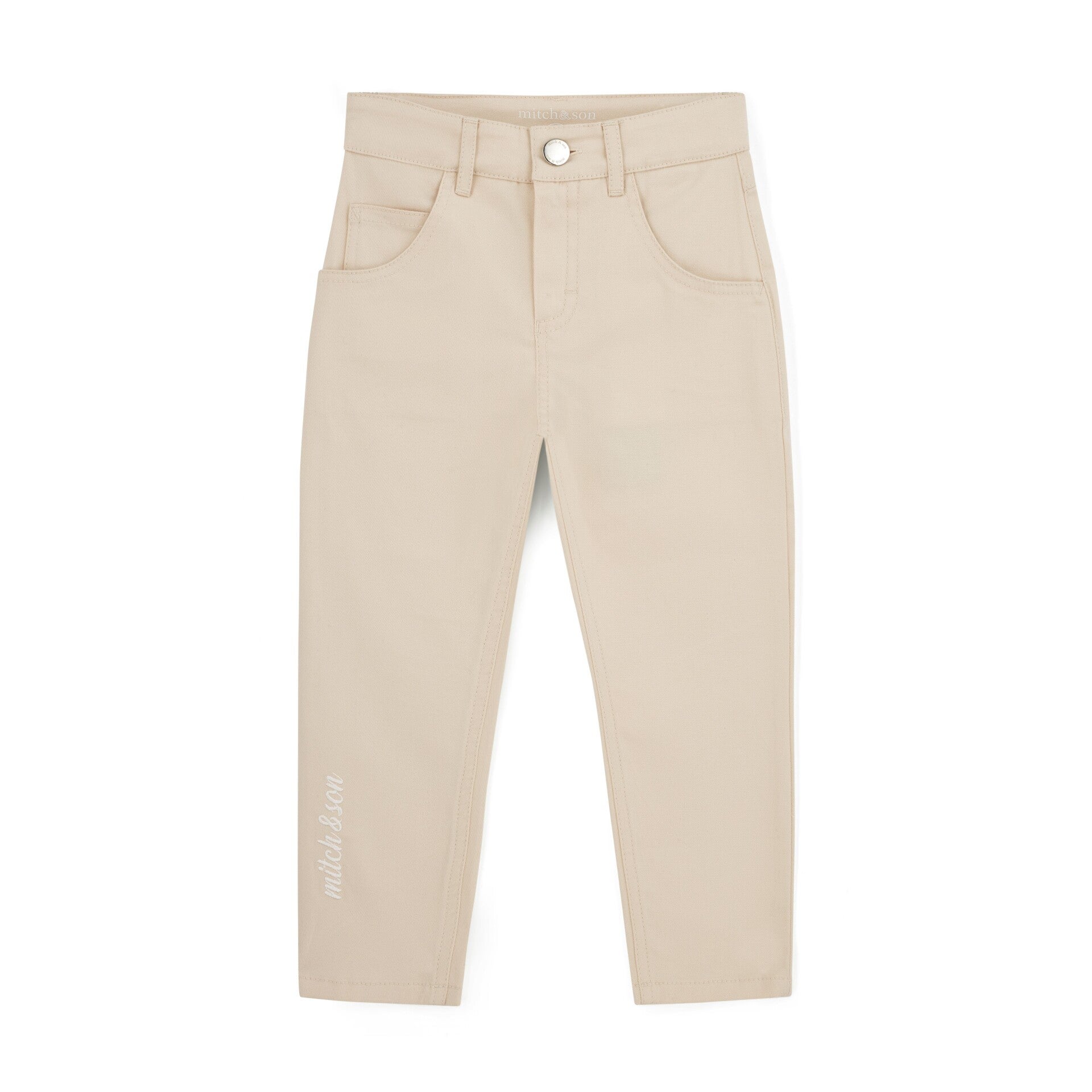 Mitch & Son SILLAS twill broek beige