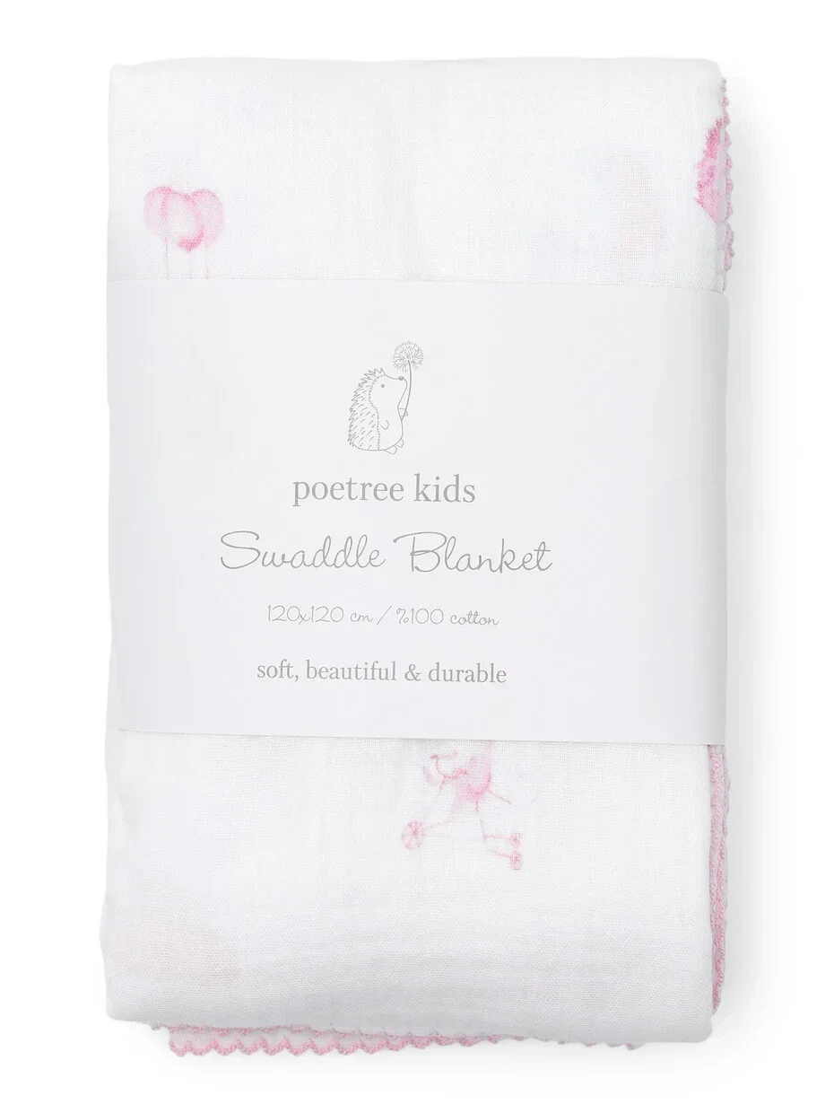 Poetree Pink Dreams Swaddle doek 120x120cm