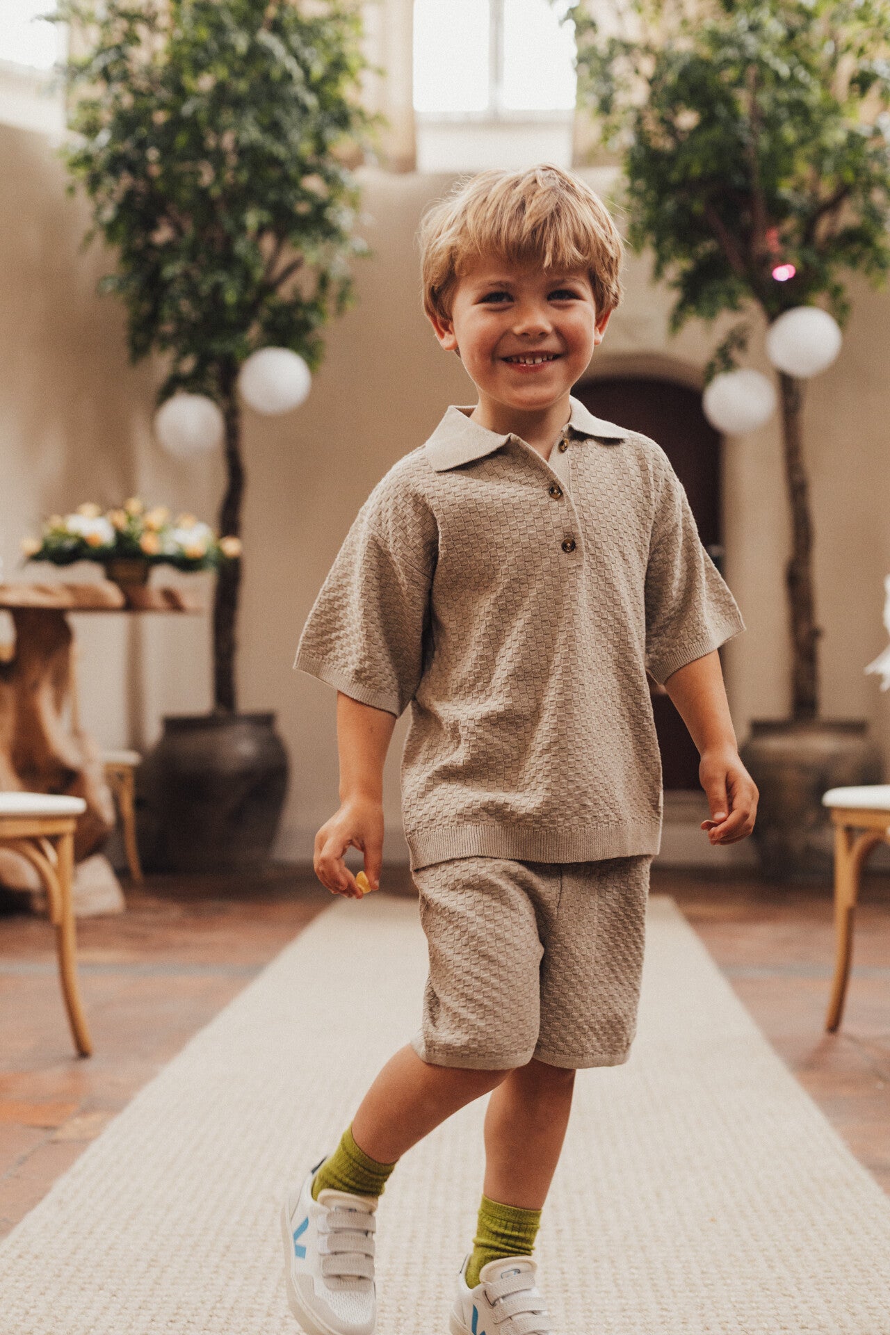 Baje Milo polo taupe gray