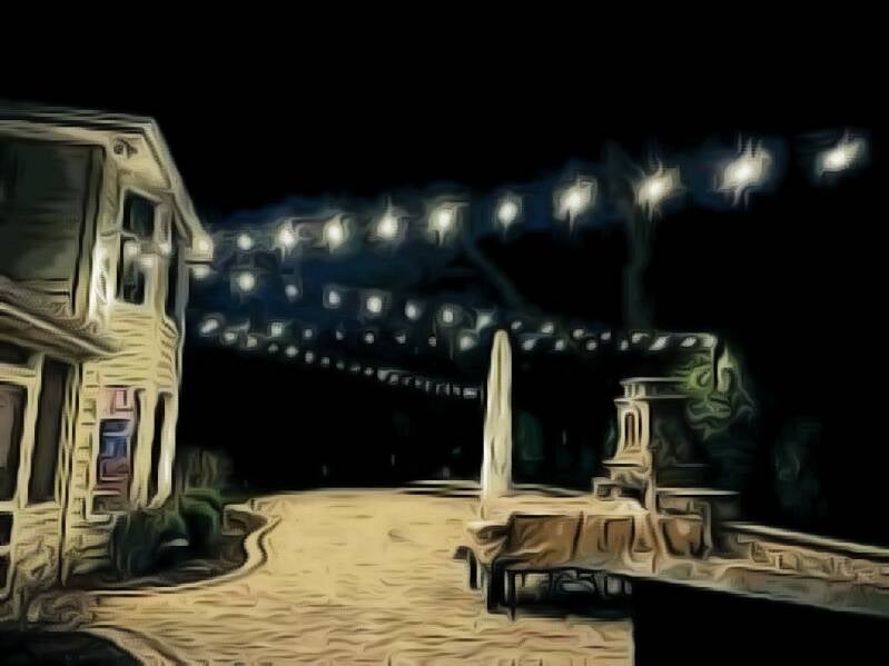 W Pattern String Lights Portland 