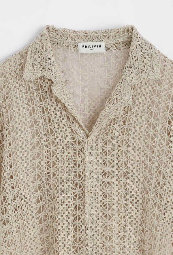 Camel Crochet Shirt