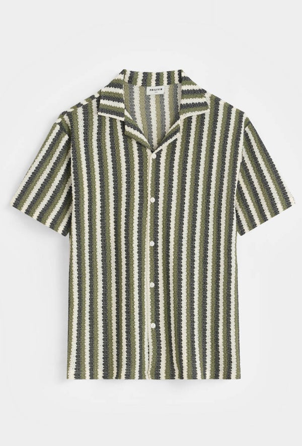 Olive Crochet summer Shirt