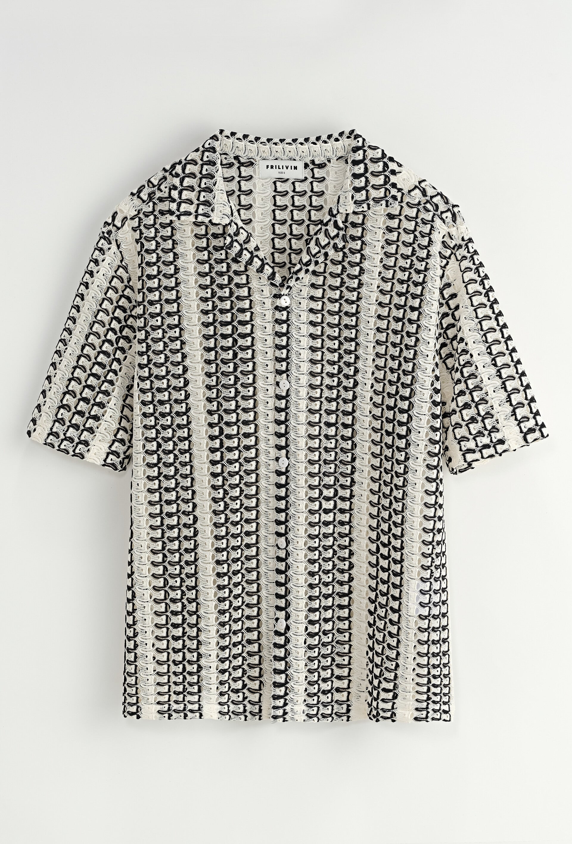 Black Crochet Shirt