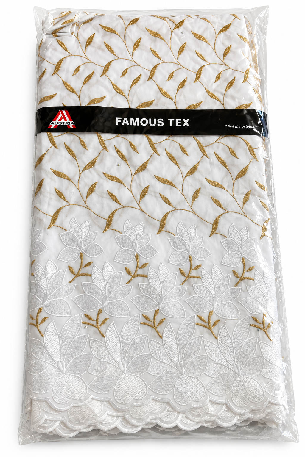 Brodé Autriche Original – Blanc et Doré