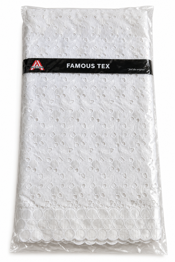 Brodé Autriche Original – Blanc Élégant