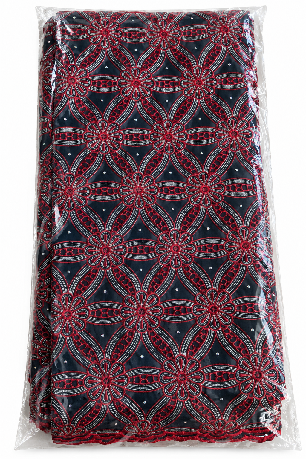 Brodé Autriche Original – Bleu Marine et Rouge