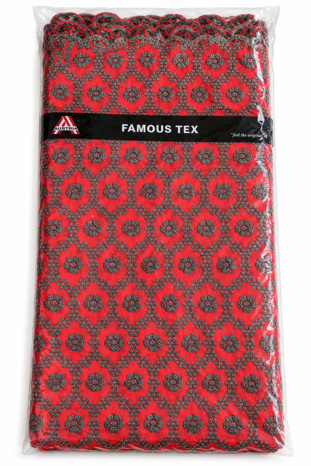 Brodé Autriche Original – Rouge et Argenté