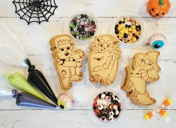 Halloween: koekjes met suikerglazuur