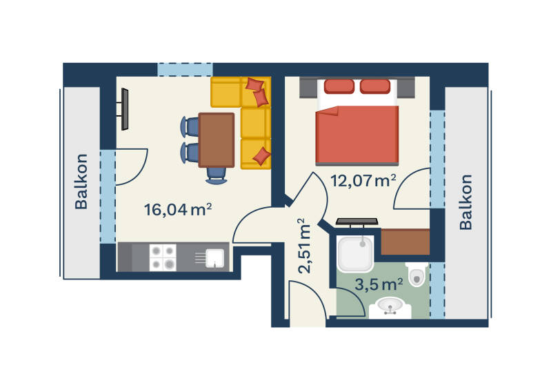 Plan Ferienwohnung Nr. 8