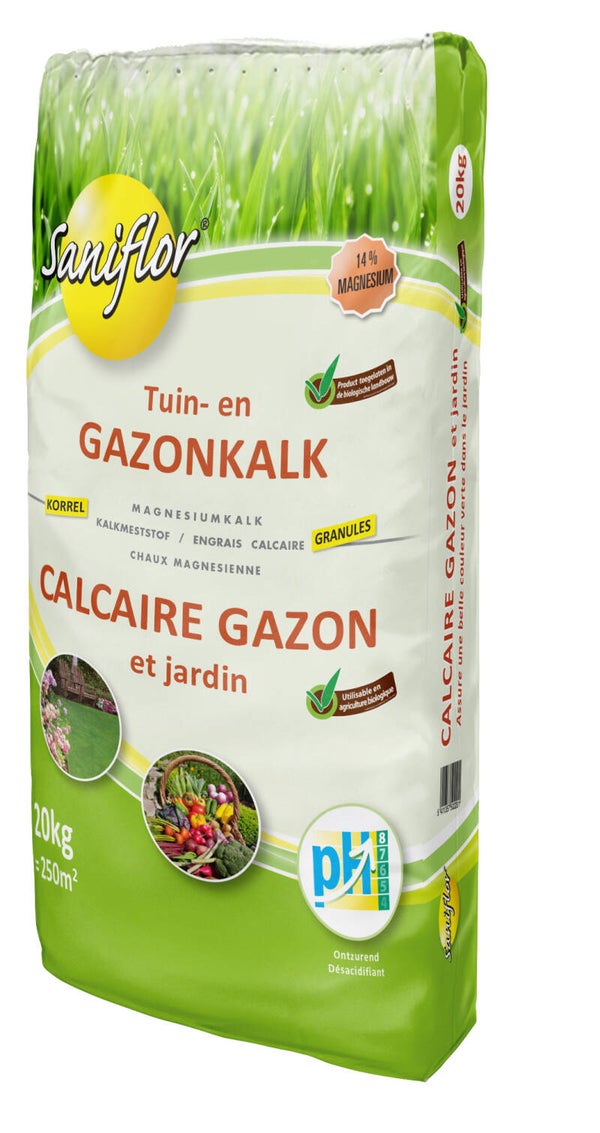SANIFLOR-TUIN & GAZONKALK 20KG