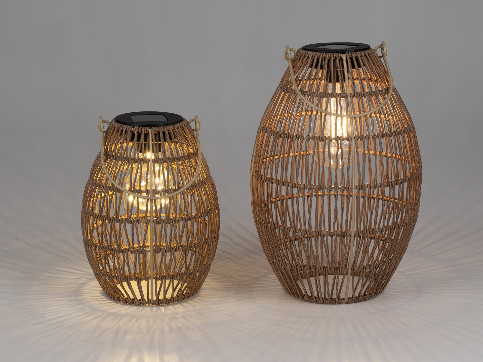 Laterne-Solar , Outdoor, Oval, braun, versch. Größen von FORMANO