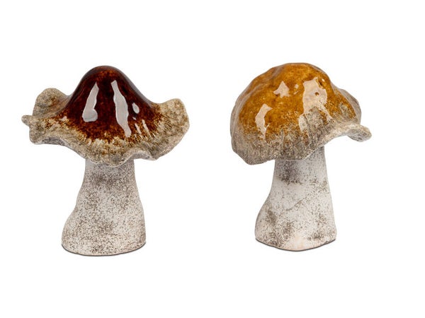Deko-Pilz Steinzeug von FORMANO, bemalt, versch. Sorten
