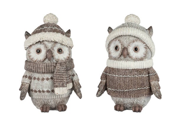 Eule- Winterzeit, groß, versch. Sorten , FORMANO