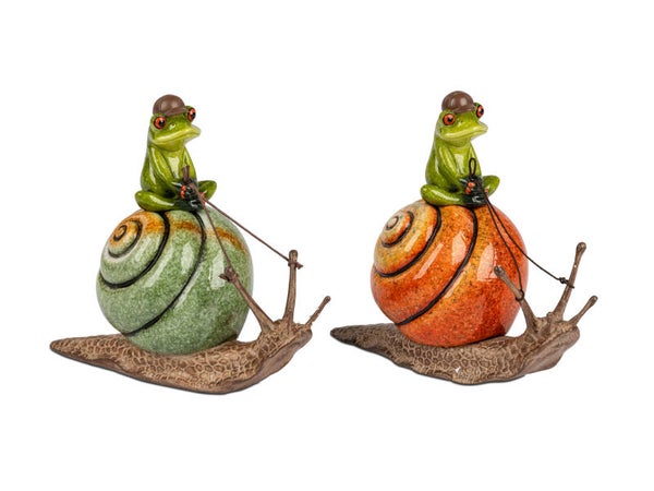 Formano Froschhausen - Frosch mit Schnecke, versch. Motive