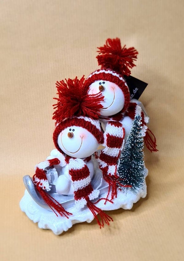 Winterfigur "Schneemann-Paar" - versch. Motive