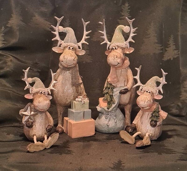 Figur "Weihnachts-Hirsch"  - versch. Varianten