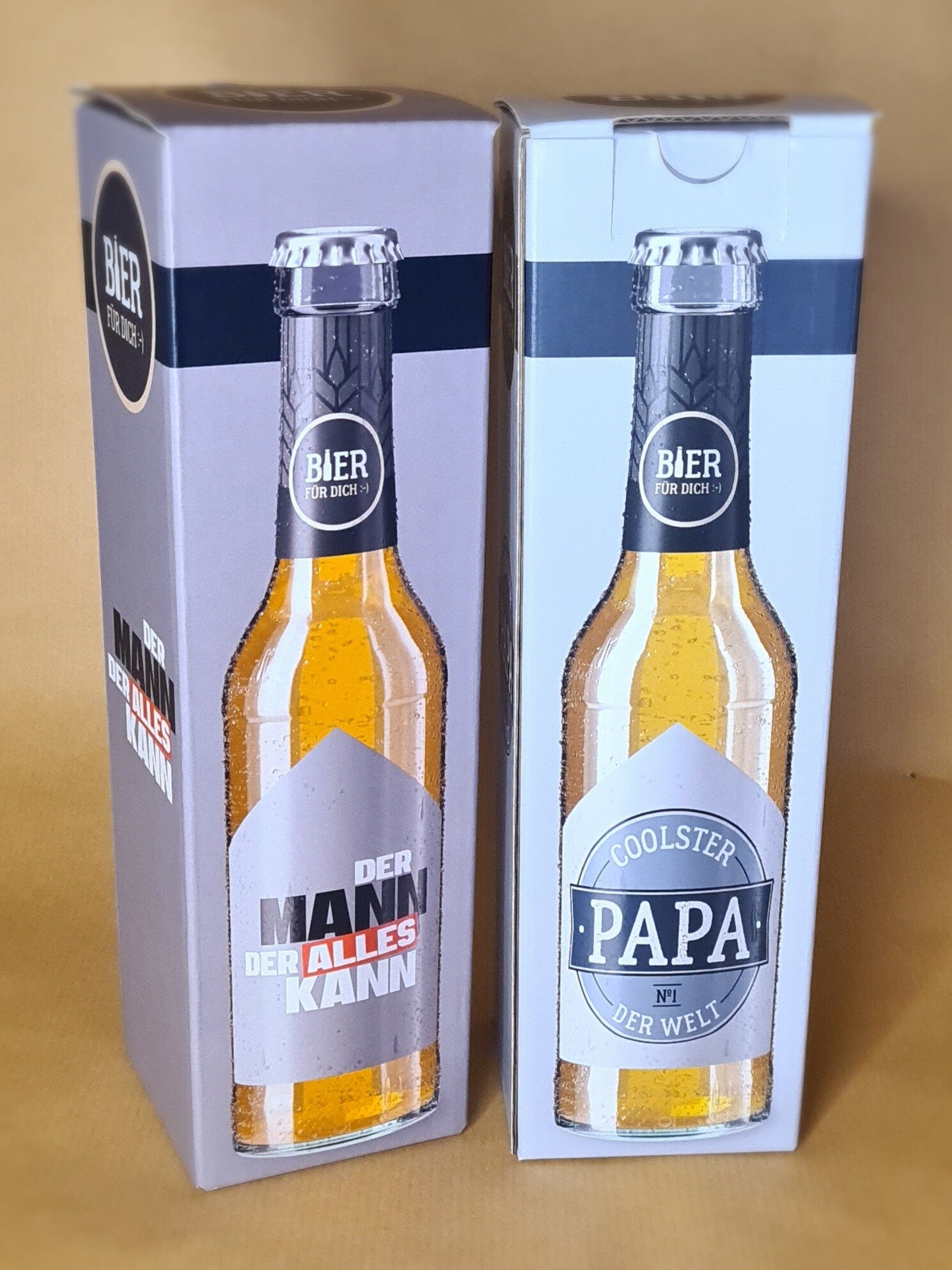 Bierflasche in Geschenkkarton