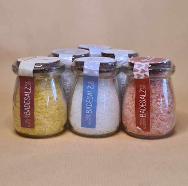 Badesalz- Geschenk für Dich verschiedene Sorten