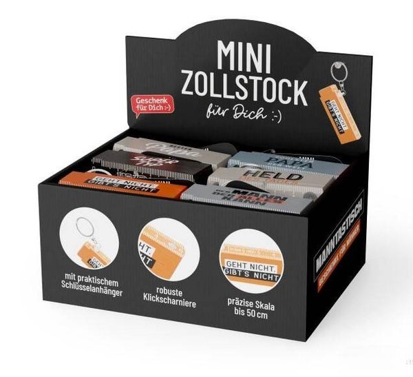 Mini Zollstock mit verschiedenen Sprüchen