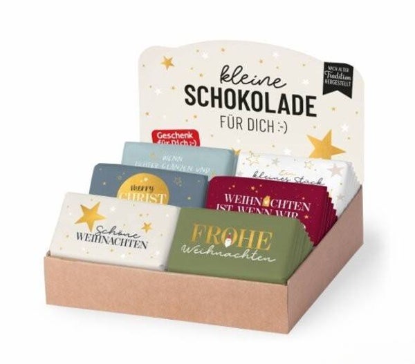 kleine Schokolade - versch. Weihnachtsmotive