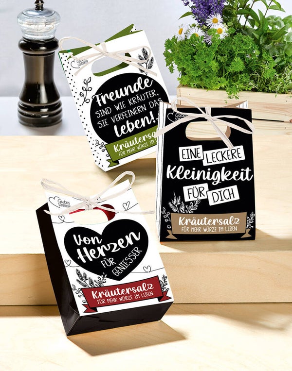 Geschenktütchen mit Gewürz "Kräuter", versch. Sorten
