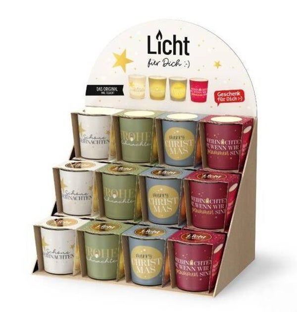 Lichtglas versch. Sorten Weihnachtsedition
