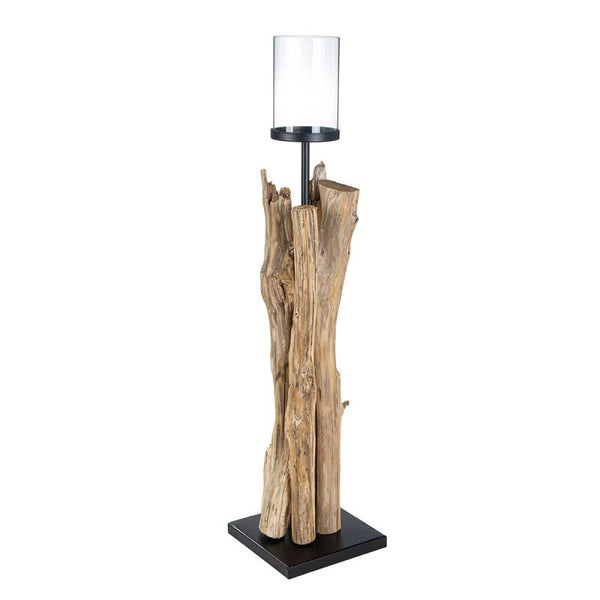 Kerzenleuchter "Verdea" Holz-Natur, versch. Größen