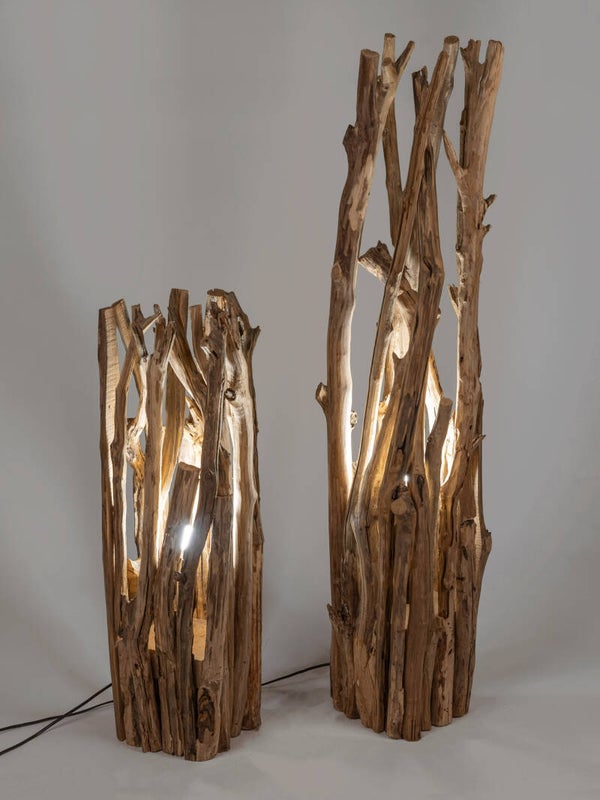 Lampe, Naturholz, Unikate von FORMANO, versch. Größen