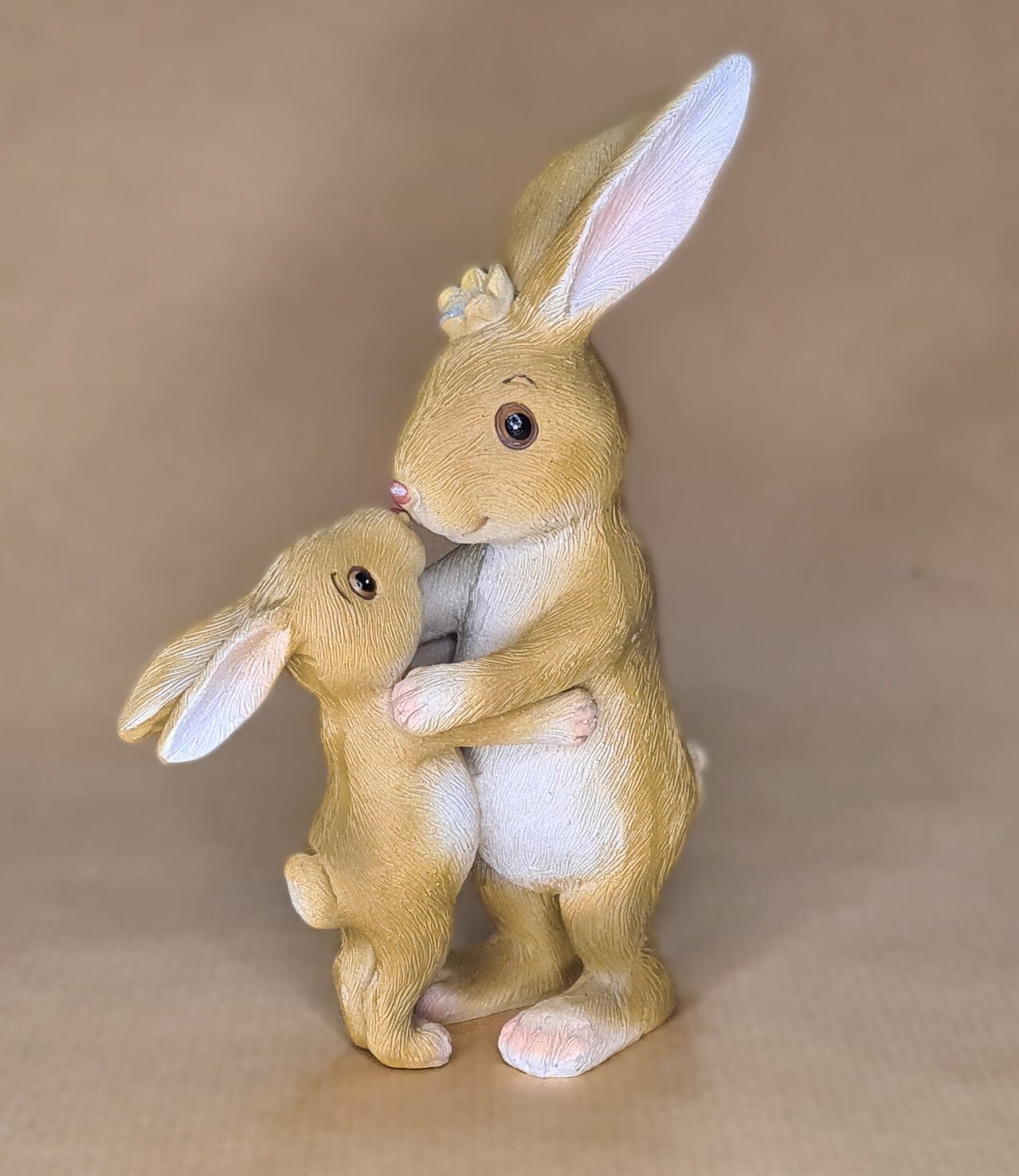 Deko-Figur Hase mit Kind, v. Motive