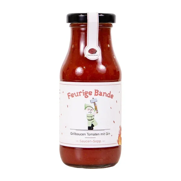 Feurige Grillsauce Tomate mit Gin