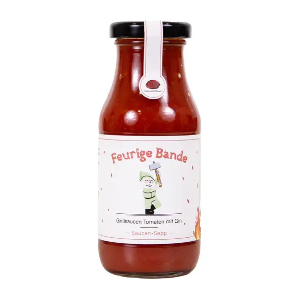 Feurige Grillsauce Tomate mit Gin