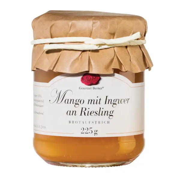 Fruchtaufstrich - Mango mit Ingwer an Riesling