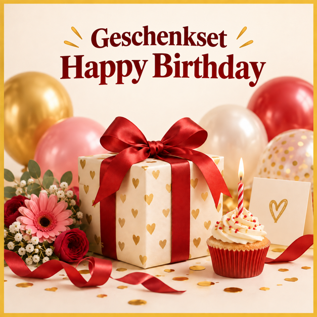 Geschenkset "Happy Birthday"