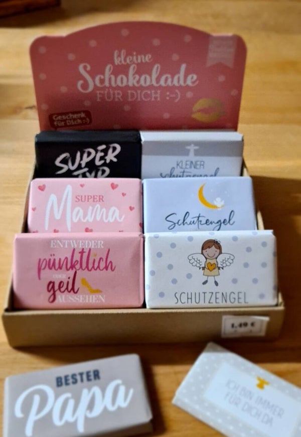 kleine Schokolade - versch. Motive