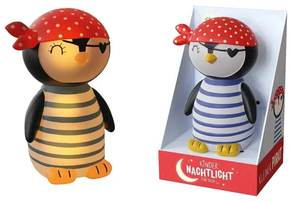 Pinguin der Pirat - Nachtlicht