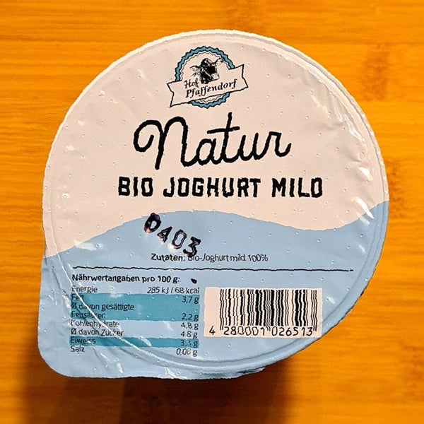 BIO Joghurt Natur - versch. Größen