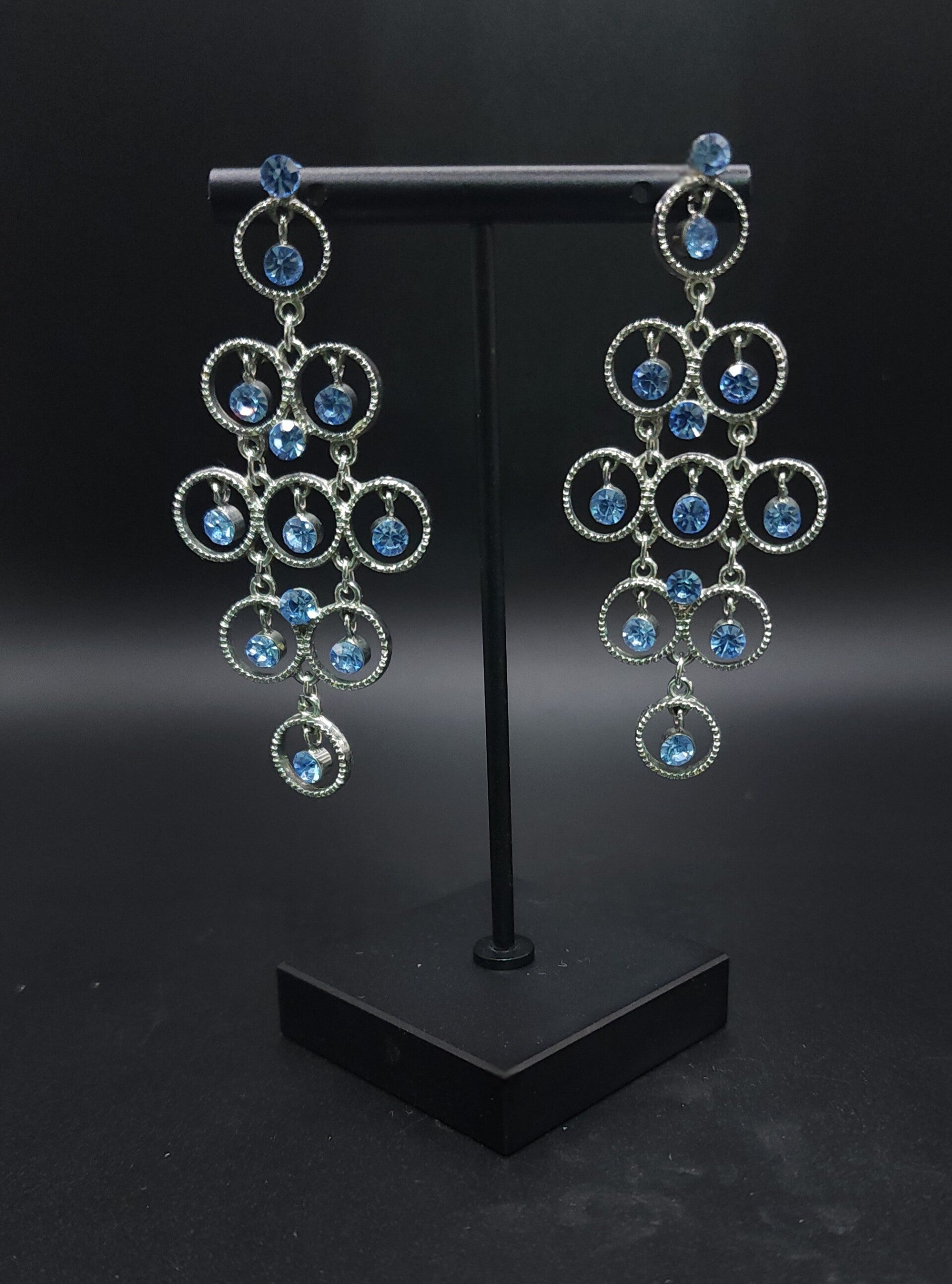 Blue Bling! Earrings, Post