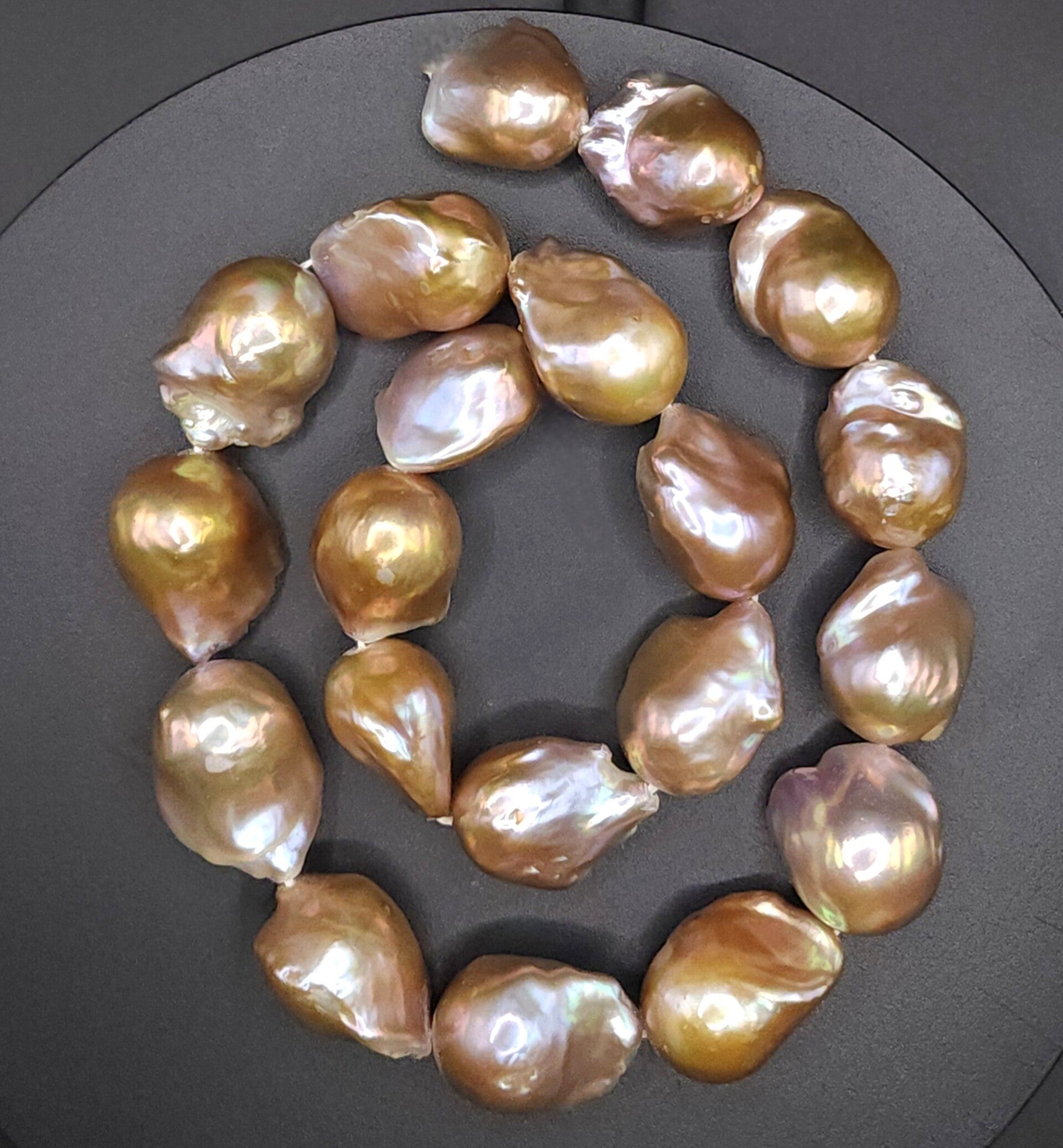Golden Baroque Pearls
