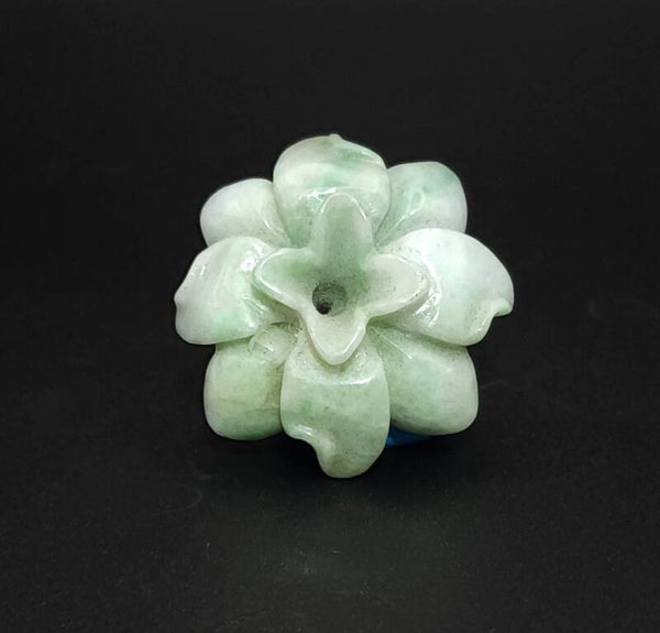 Jade Flower#1 ~ Carved