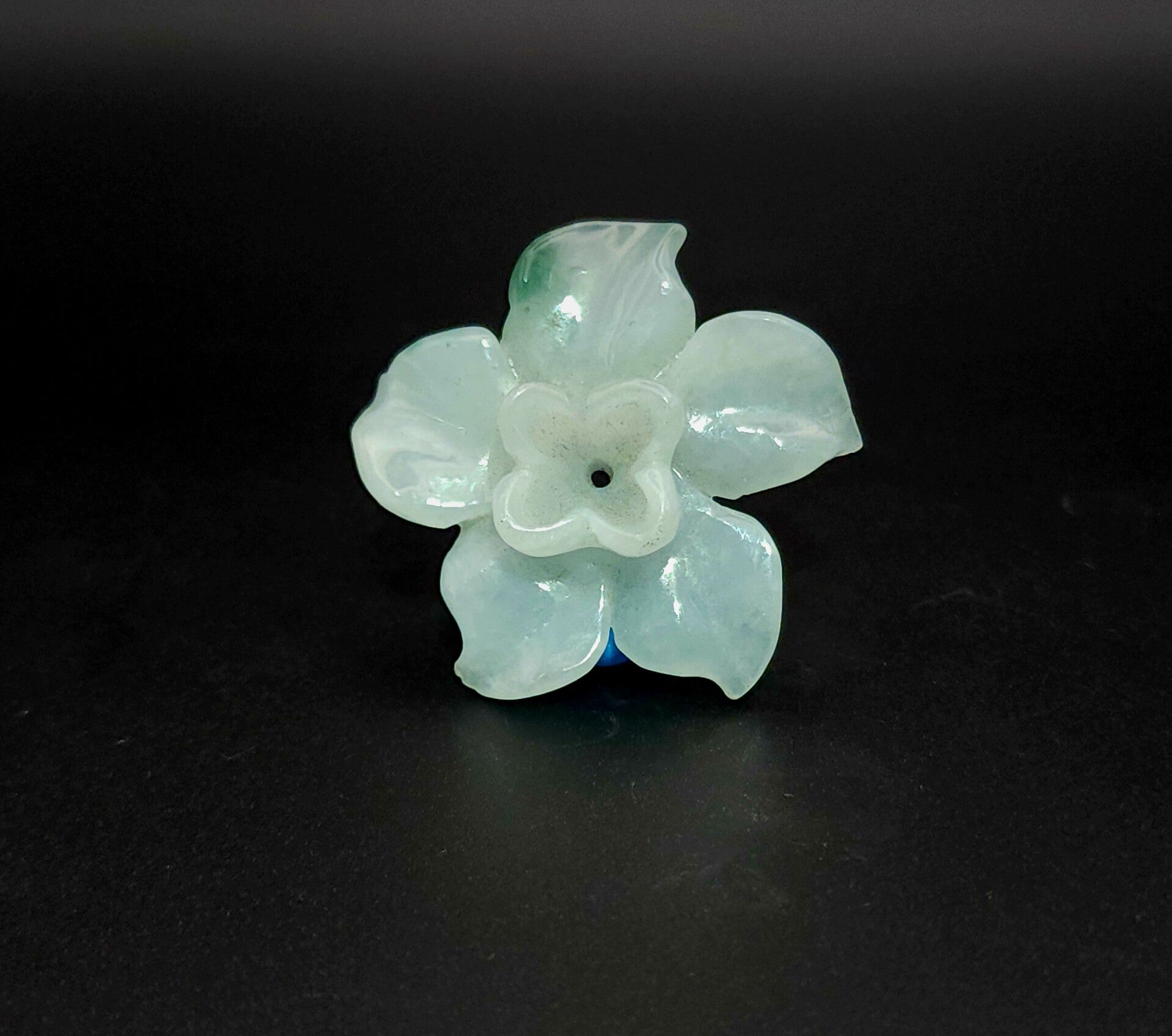 Jade Flower #2 ~ Carved