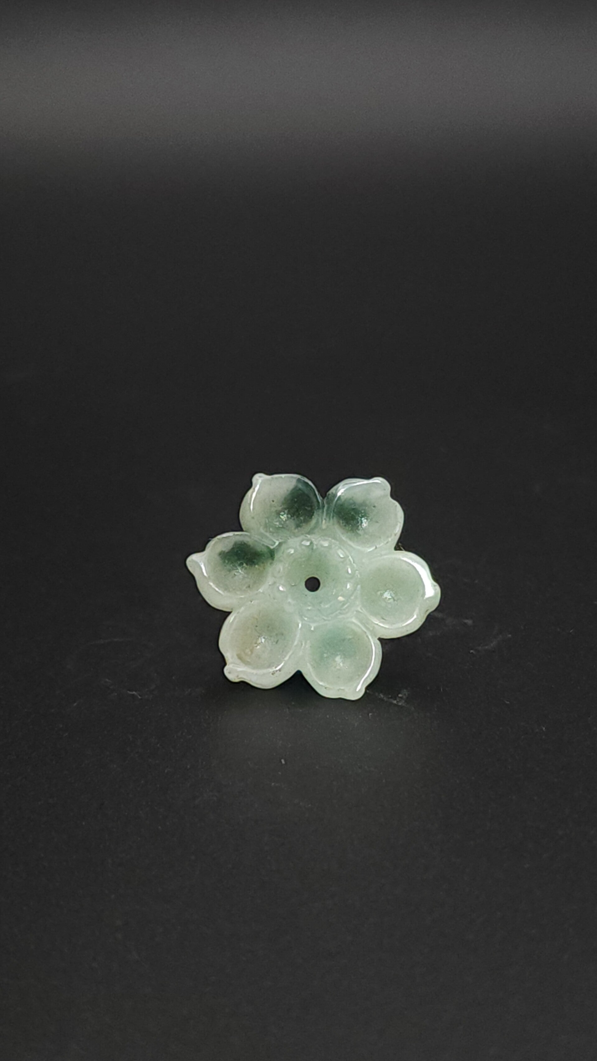 Jade Flower #3 ~ Carved