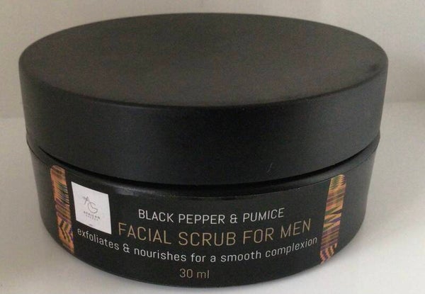 Black Pepper & Pumice Facial Scrub for men
