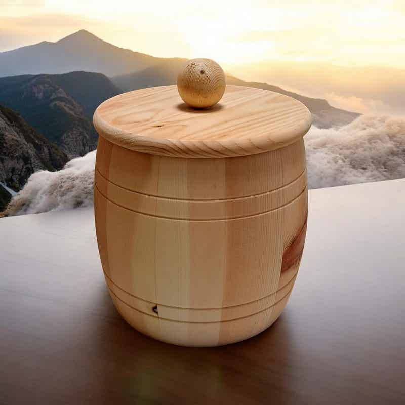 Holzfass aus Zirbenholz für Nahrungsmittel, Kostbarkeiten oder als Aromaspender!